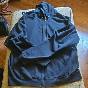 Fruit of the Loom Men's Dark Blue Zip-Up Sweater